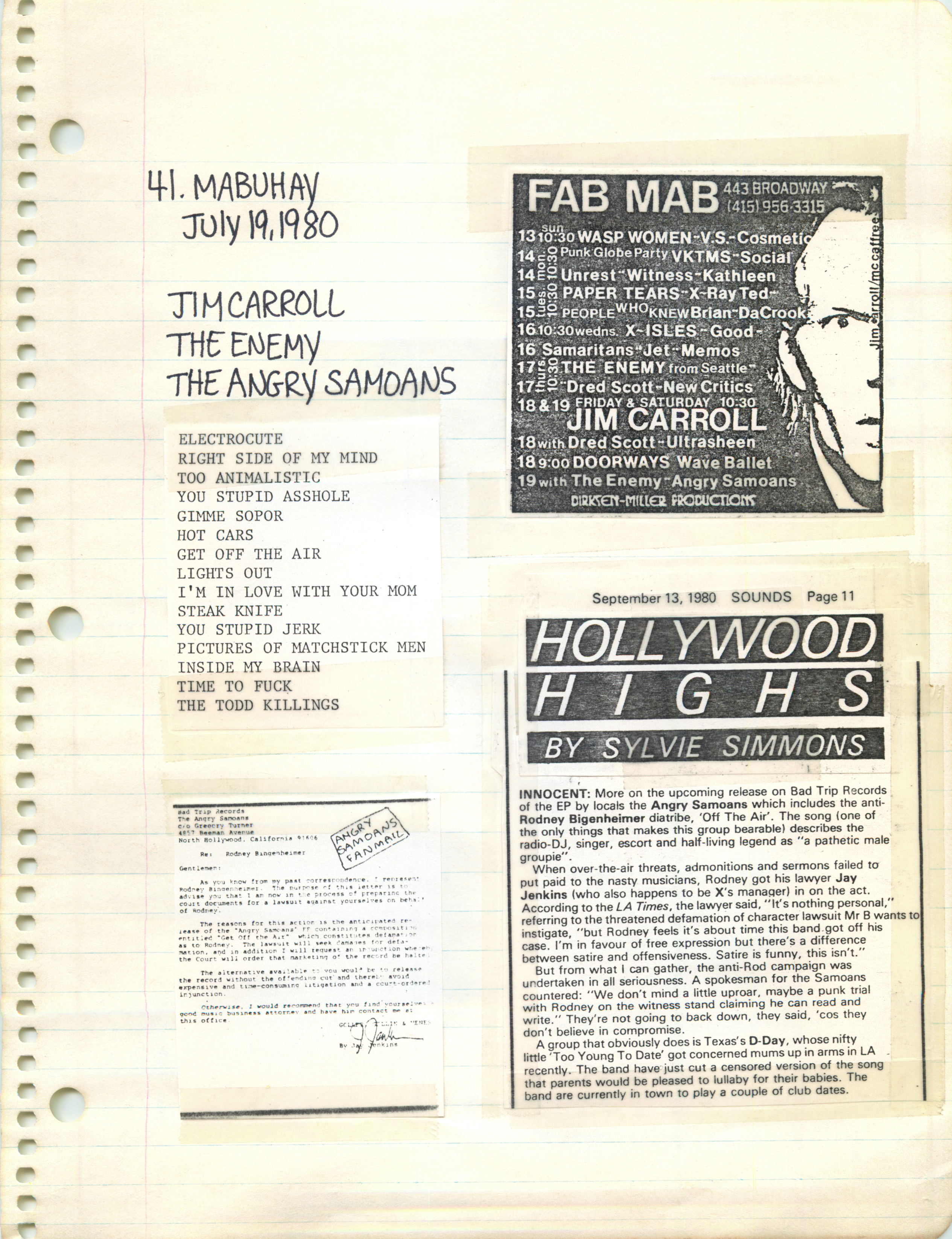 ./ANGRY SAMOANS Metal Mike Scrapbook 1980 - P.J. Galligan on Lead Guitar_Page_17.png
